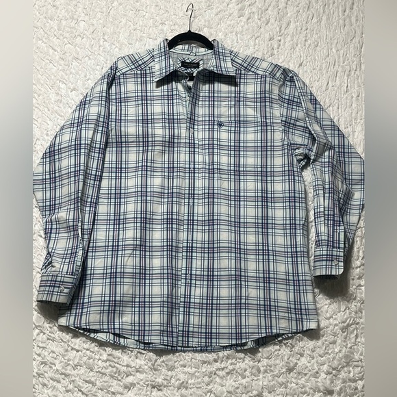 ARIAT PRO SERIES MENS WHITE BLUE SHIRT XL - Picture 2 of 9